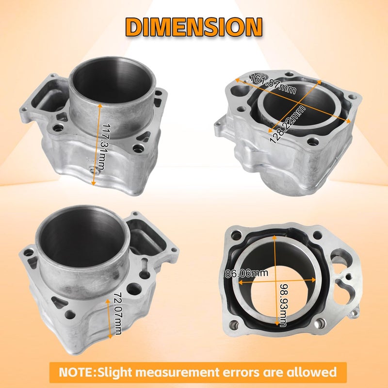 PANGOLIN 86.5mm Cylinder Piston Gasket Top End Rebuild Kit for Honda Rancher 420 TRX420 2007-2018, Replace 12100-HP7-A00 12100-HP5-600 - Image 4